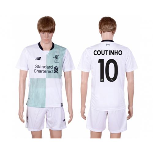 Liverpool #10 Coutinho Away Soccer Club Jersey - Click Image to Close